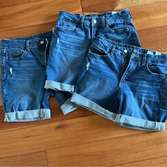 Time and Tru Pants - Time and Tru Blue Bermuda Jean Shorts 3 pairs size 8